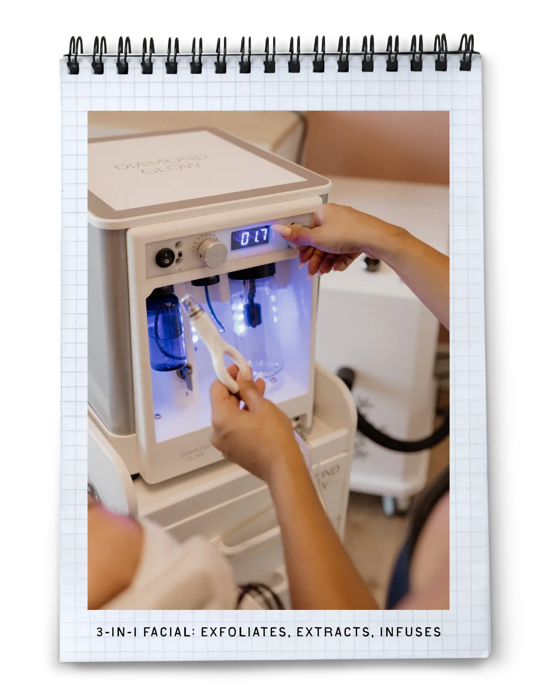 DiamondGlow® Facial treatment at Maintenance Bar
